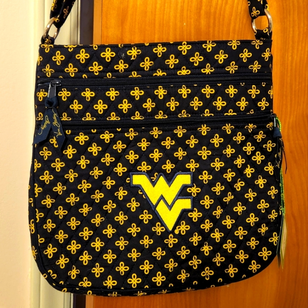 Vera Bradley WVU Bag, WVU Triple Zip Hipster Bag,
